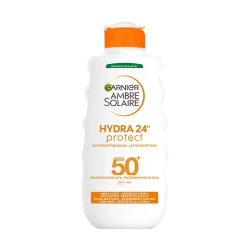 Garnier Ambre Solaire Hydra 24h Protect SPF 50+ – Latte Protettivo Solare
