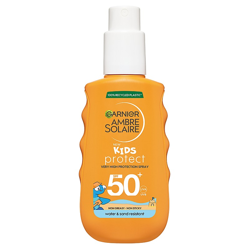 Garnier Ambre Solaire Kids Protect SPF 50+ – Spray Protettivo Molto Alto