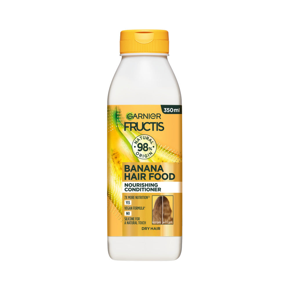 🍌 Garnier Fructis Banana Hair Food – Balsamo Nutriente (350 ml)