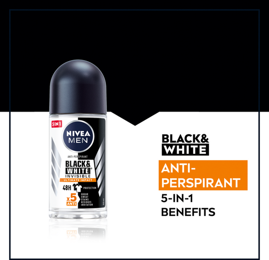 π€ NIVEA MEN BLACK & WHITE INVISIBLE ULTIMATE IMPACT β PROTEZIONE A LUNGA DURATA SENZA MACCHIE! π