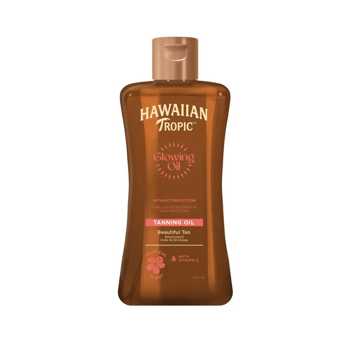 🌞 Hawaiian Tropic Glowing Oil – Olio Abbronzante Senza Protezione (200ml)