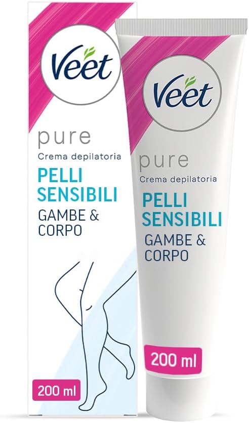🌸 VEET PURE – Crema Depilatoria Pelli Sensibili