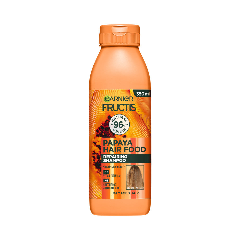 🍃 Garnier Fructis Papaya Hair Food – Shampoo Riparatore (350 ml)