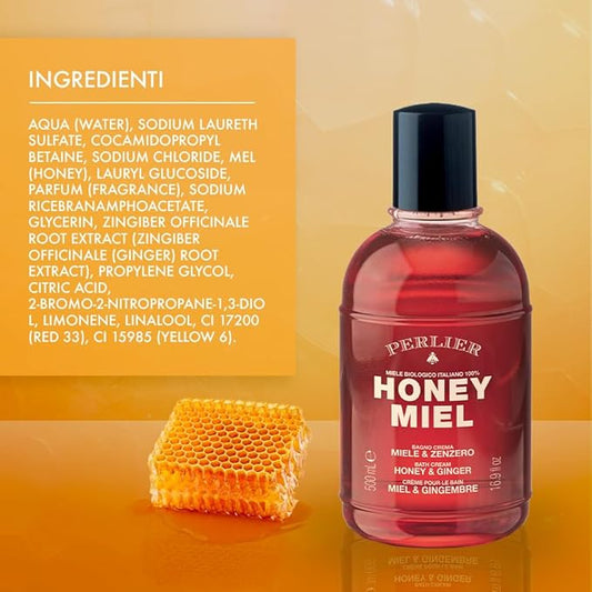 Perlier Bagno Crema Miele & Zenzero - 500 ml
