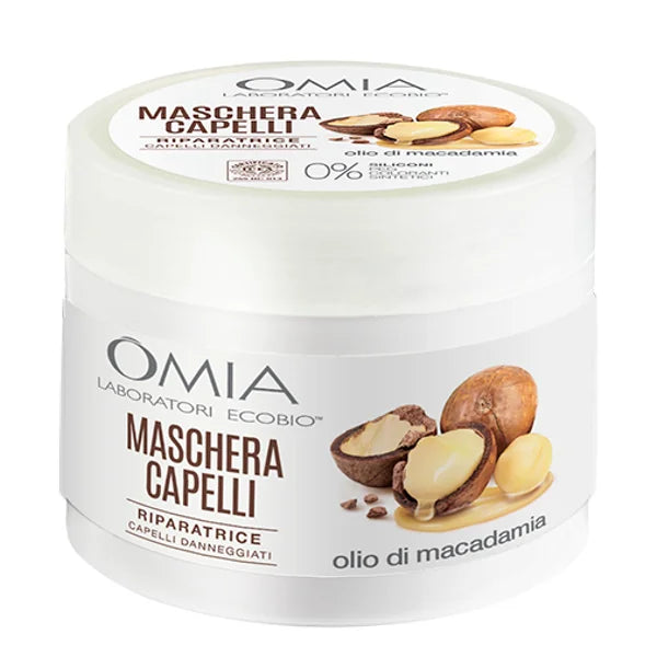 🧖♀️ Omia Maschera Capelli – Olio di Macadamia (250 ml)
