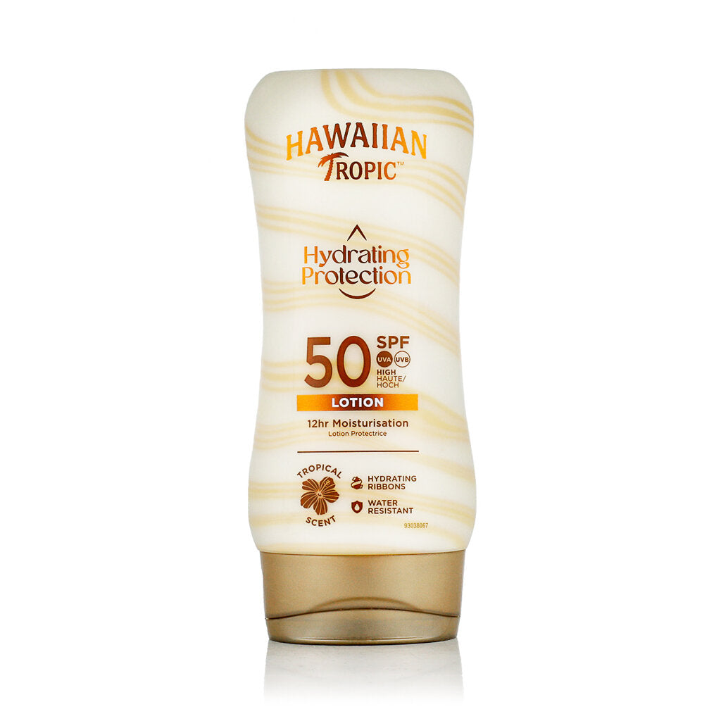 🌺 Hawaiian Tropic Hydrating Protection SPF 50 – Latte Solare Idratante (180ml)