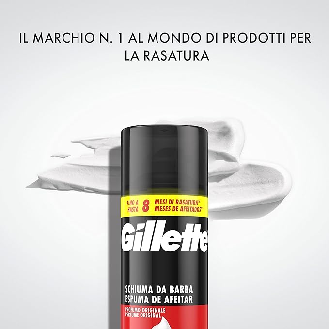 Gillette Schiuma da Barba – Profumo Originale