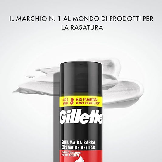 Gillette Schiuma da Barba – Profumo Originale