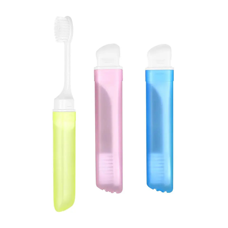 🪥 PharmaClendy Spazzolini da Viaggio – Confezione da 3 pezzi