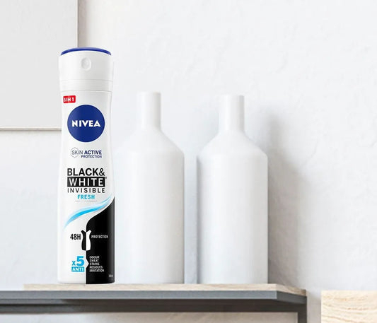 NIVEA MEN Black & White Invisible Fresh - Deodorante Spray Antitraspirante 150ml