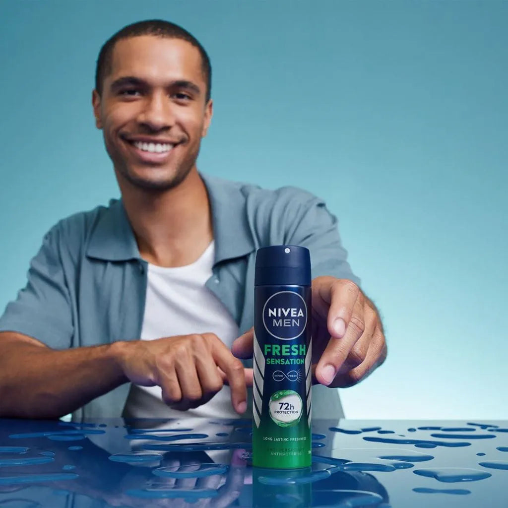 🌿 NIVEA MEN FRESH SENSATION – FRESCHEZZA PROLUNGATA FINO A 72H! ❄️💪