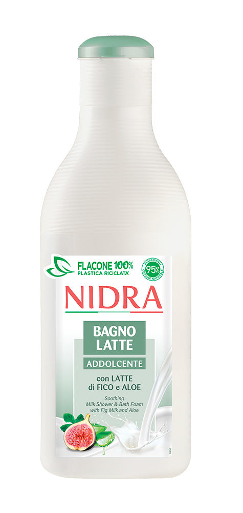 NIDRA Bagno Latte Addolcente con Latte di Fico e Aloe – 750 ml