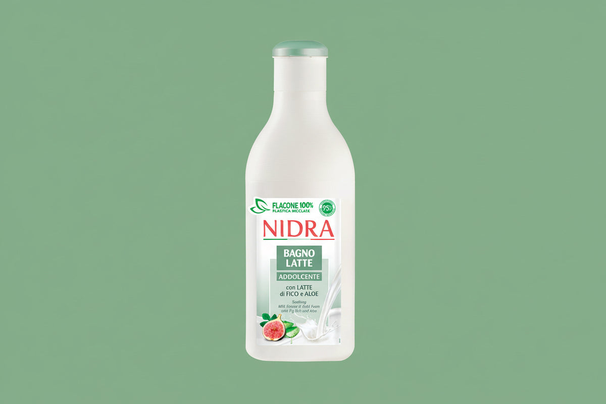 NIDRA Bagno Latte Addolcente con Latte di Fico e Aloe – 750 ml