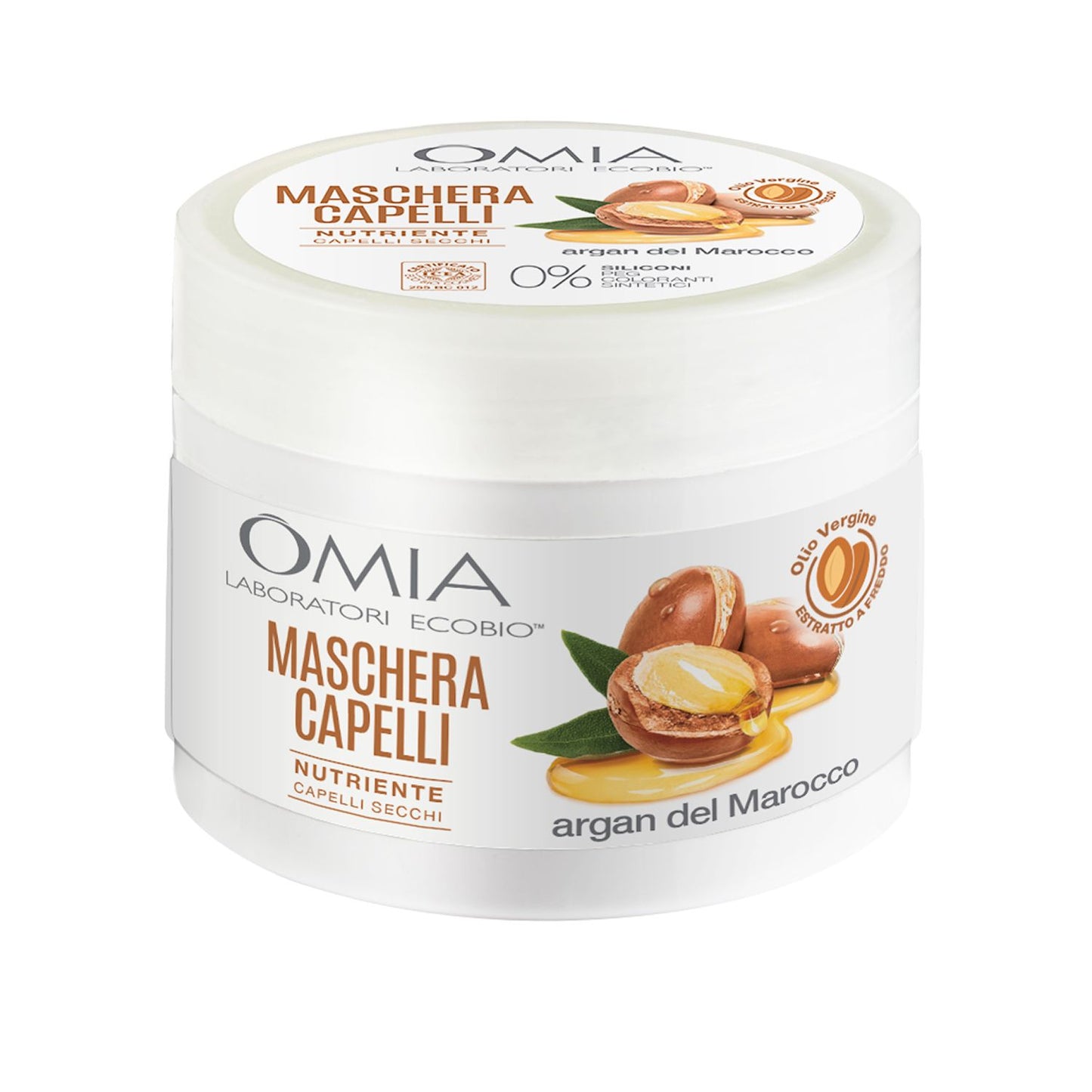 🧴 Omia Maschera Capelli – Olio di Argan del Marocco (250 ml)