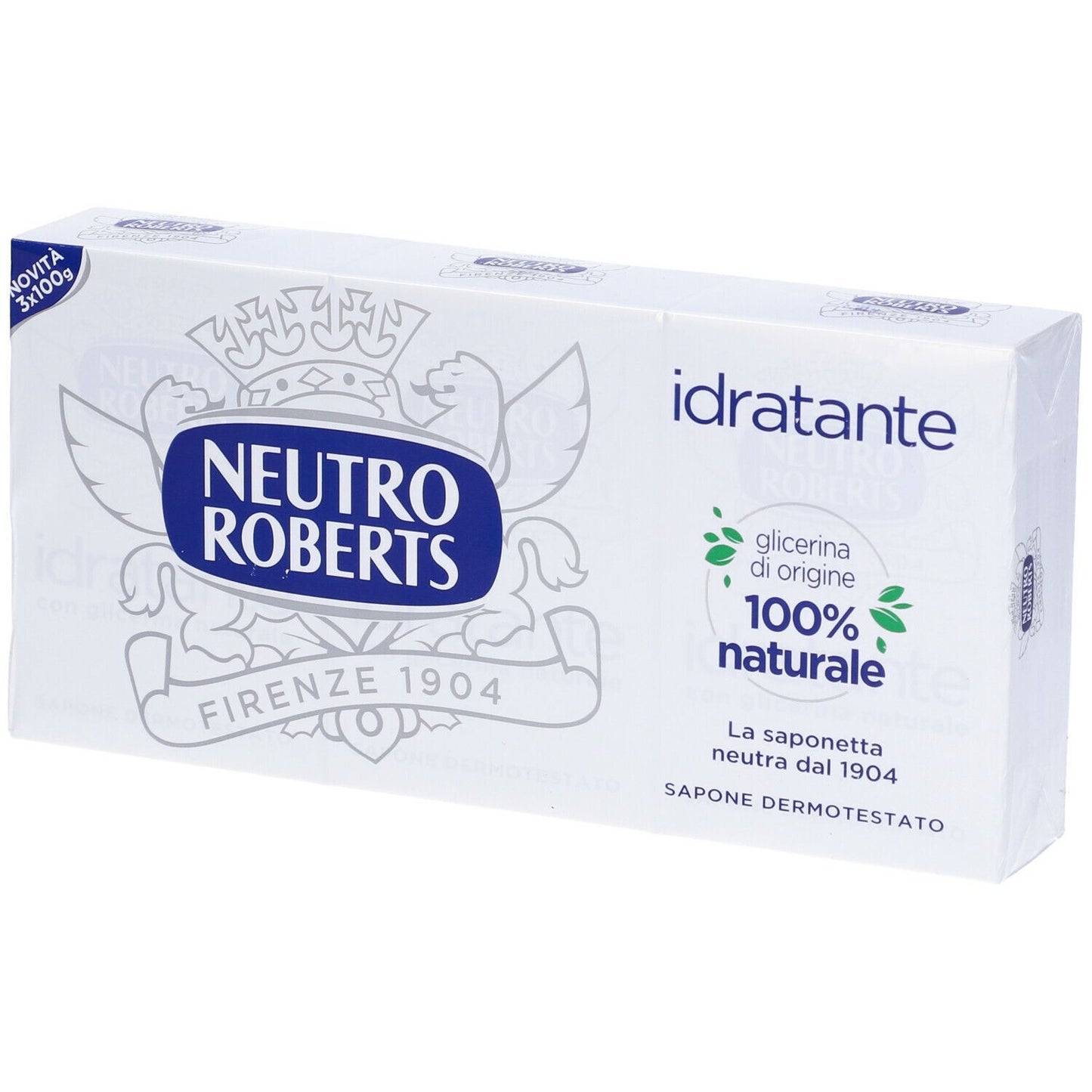 🧼 Neutro Roberts – Saponetta Idratante Con Glicerina 100% Naturale – Confezione 3x100g