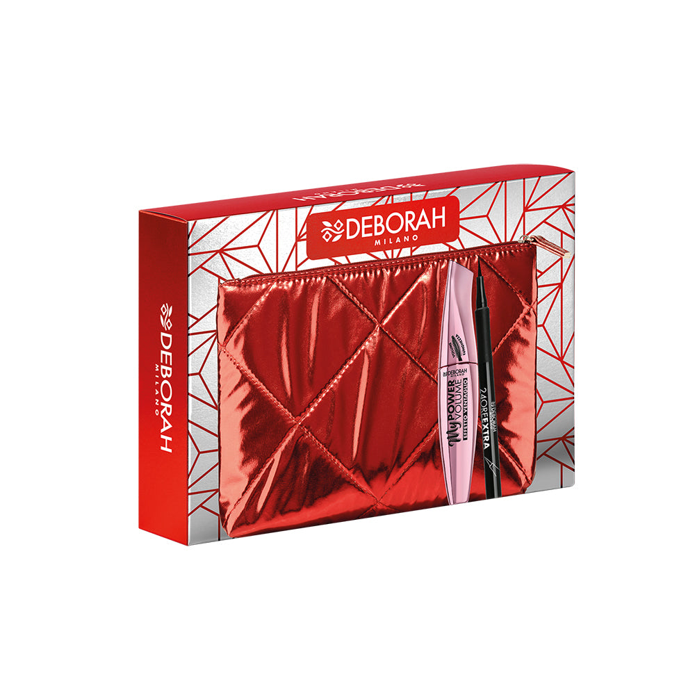Deborah Milano – Cofanetto con Mascara 24Ore Power & Eyeliner + Pochette 06