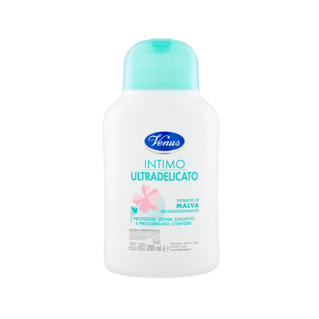 🌿 Venus Detergente Intimo UltaDelicato – Estratto di Malva (200 ml) 🌿