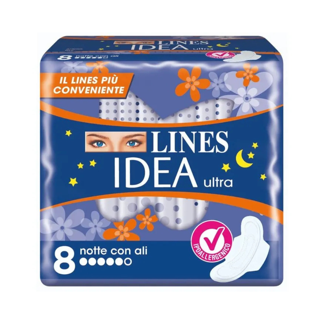 LINES IDEA Ultra Notte con Ali – Protezione e Comfort per le Tue Notti 🌙✨