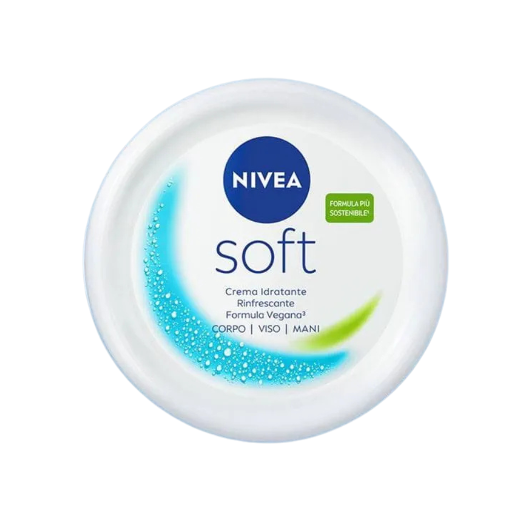 NIVEA Soft Crema Idratante Rinfrescante – Idratazione Leggera e Freschezza per Tutto il Corpo