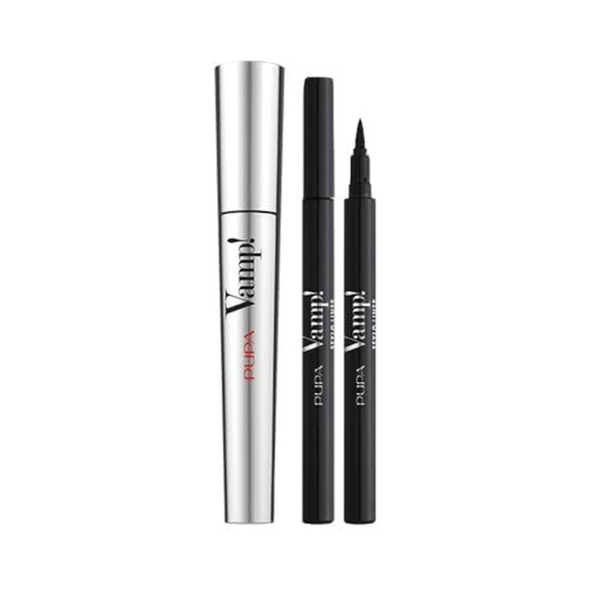 PUPA Vamp! Kit – Mascara + Stylo Liner + Pochette