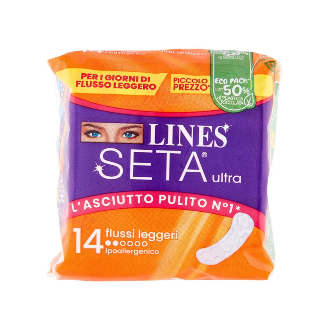 LINES SETA Ultra Flussi Leggeri – Comfort e Protezione per Ogni Momento! 🌸✨