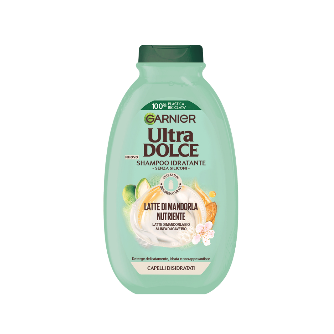 Garnier Ultra Dolce Latte di Mandorla Nutriente - Shampoo Idratante