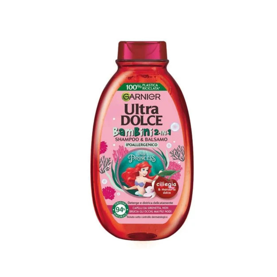 Garnier Ultra Dolce Bambini 2-in-1 - Shampoo & Balsamo Cilieglia e Mandorla Dolce