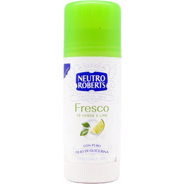 🌿 Neutro Roberts Fresco Stick Tè Verde e Lime – 40ml