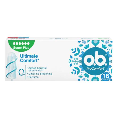 🔵 O.B. ProComfort Super Plus – 16 Tamponi