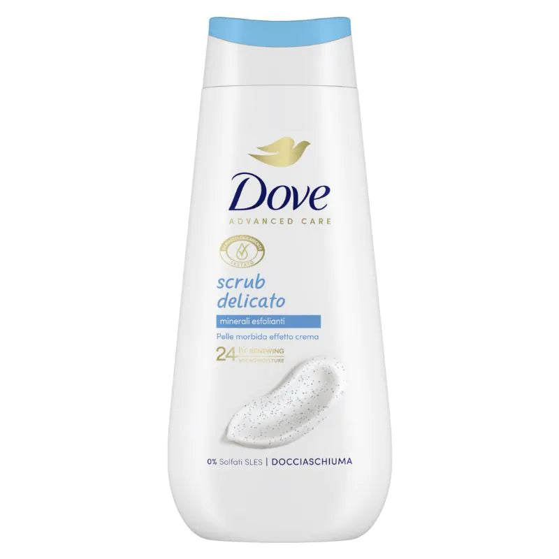 🧖♀️ Dove Scrub Delicato – Docciaschiuma con Minerali Esfolianti
