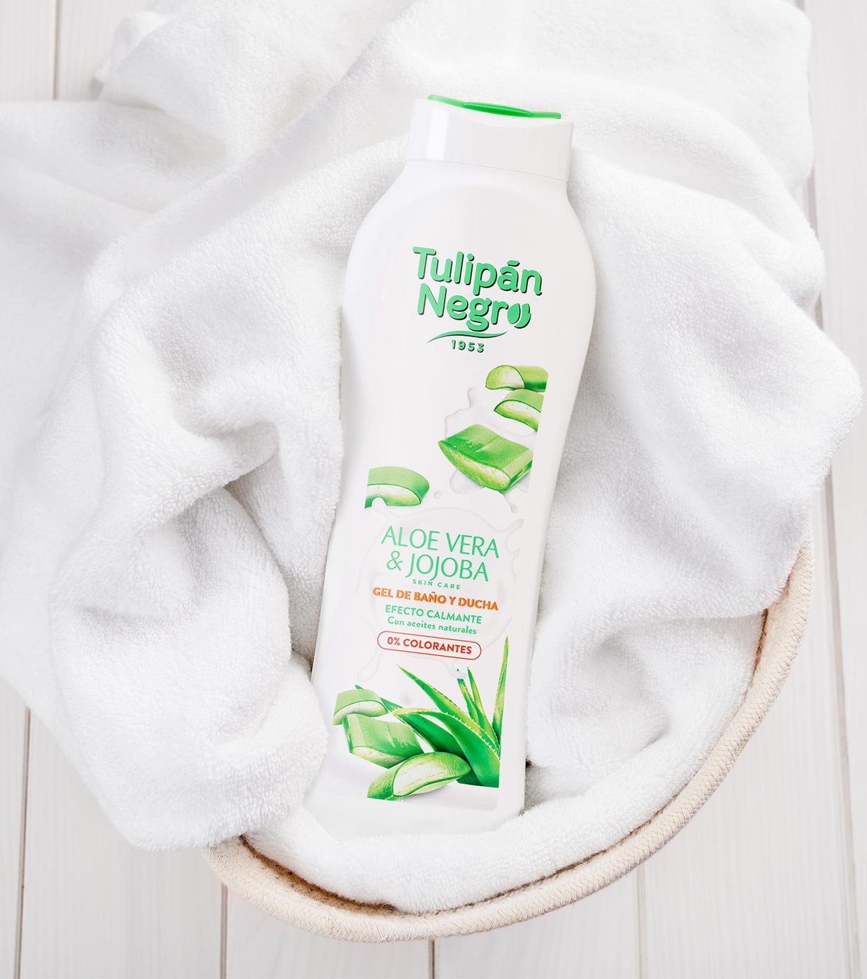 🌿 Tulipán Negro Aloe Vera & Jojoba – La Carezza Naturale per la Tua Pelle! 💚