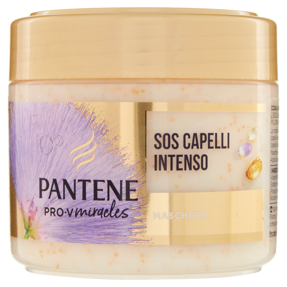 💜 Pantene Pro-V Miracles Maschera SOS Capelli Intenso – 300 ml