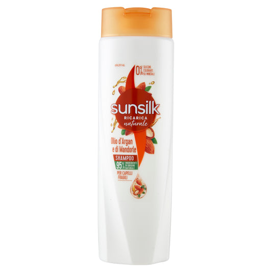 🌿 Sunsilk Ricarica Naturale – Shampoo con Olio di Argan e Mandorle 🌿