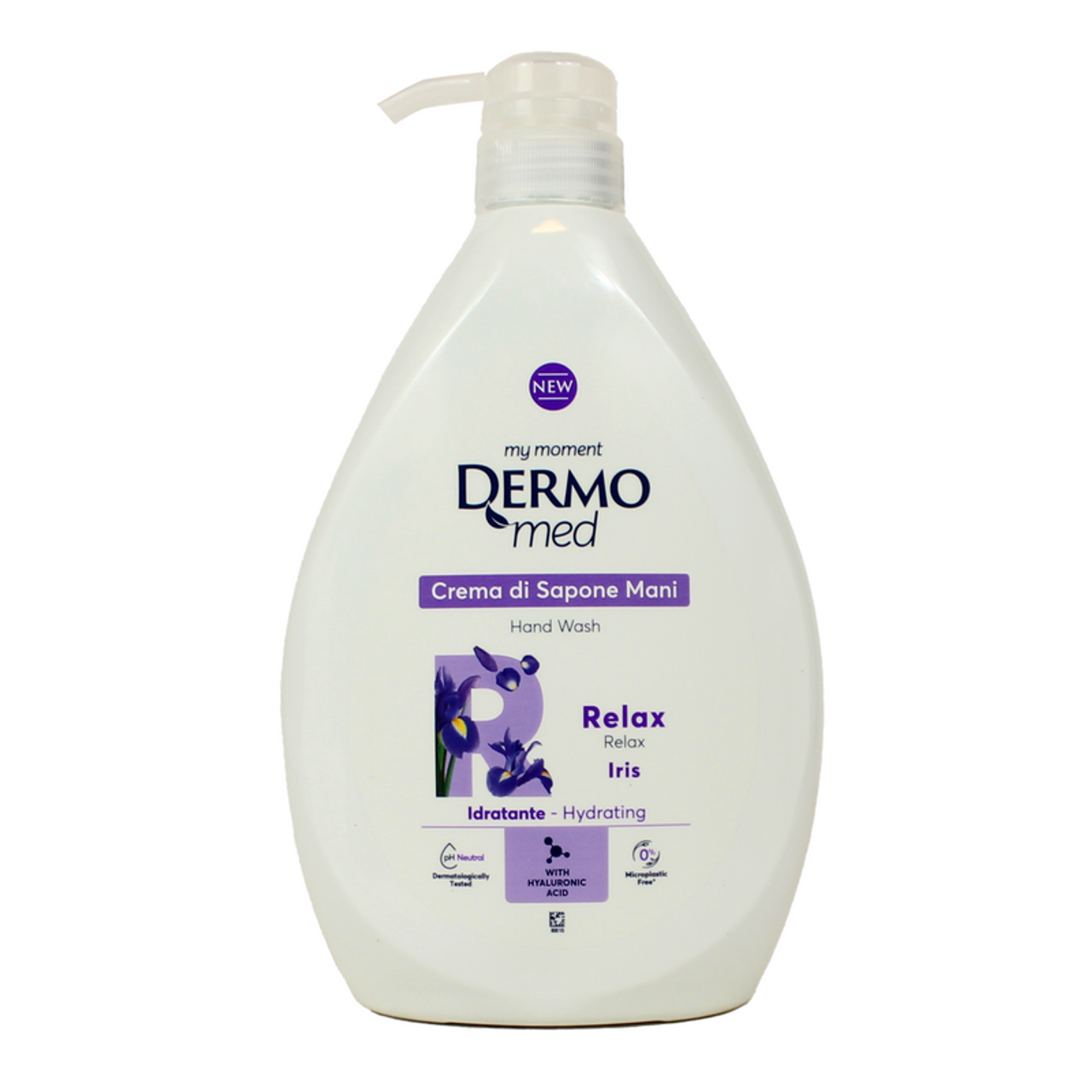 🧴 Dermomed Crema di Sapone Mani – Relax con Iris 💜