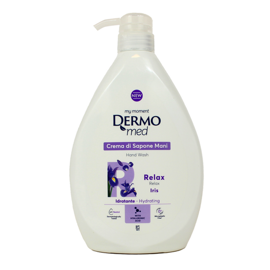 🧴 Dermomed Crema di Sapone Mani – Relax con Iris 💜