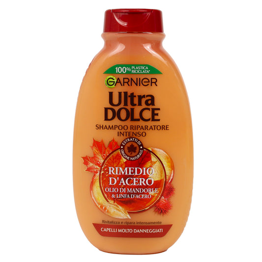 🍂 GARNIER ULTRA DOLCE SHAMPOO RIPARATORE INTENSO - RIMEDIO D’ACERO 🍂