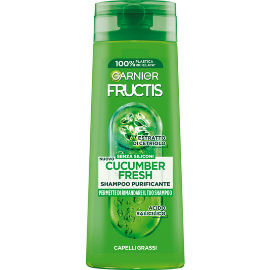 🌱 GARNIER FRUCTIS CUCUMBER FRESH – SHAMPOO PURIFICANTE 🌱