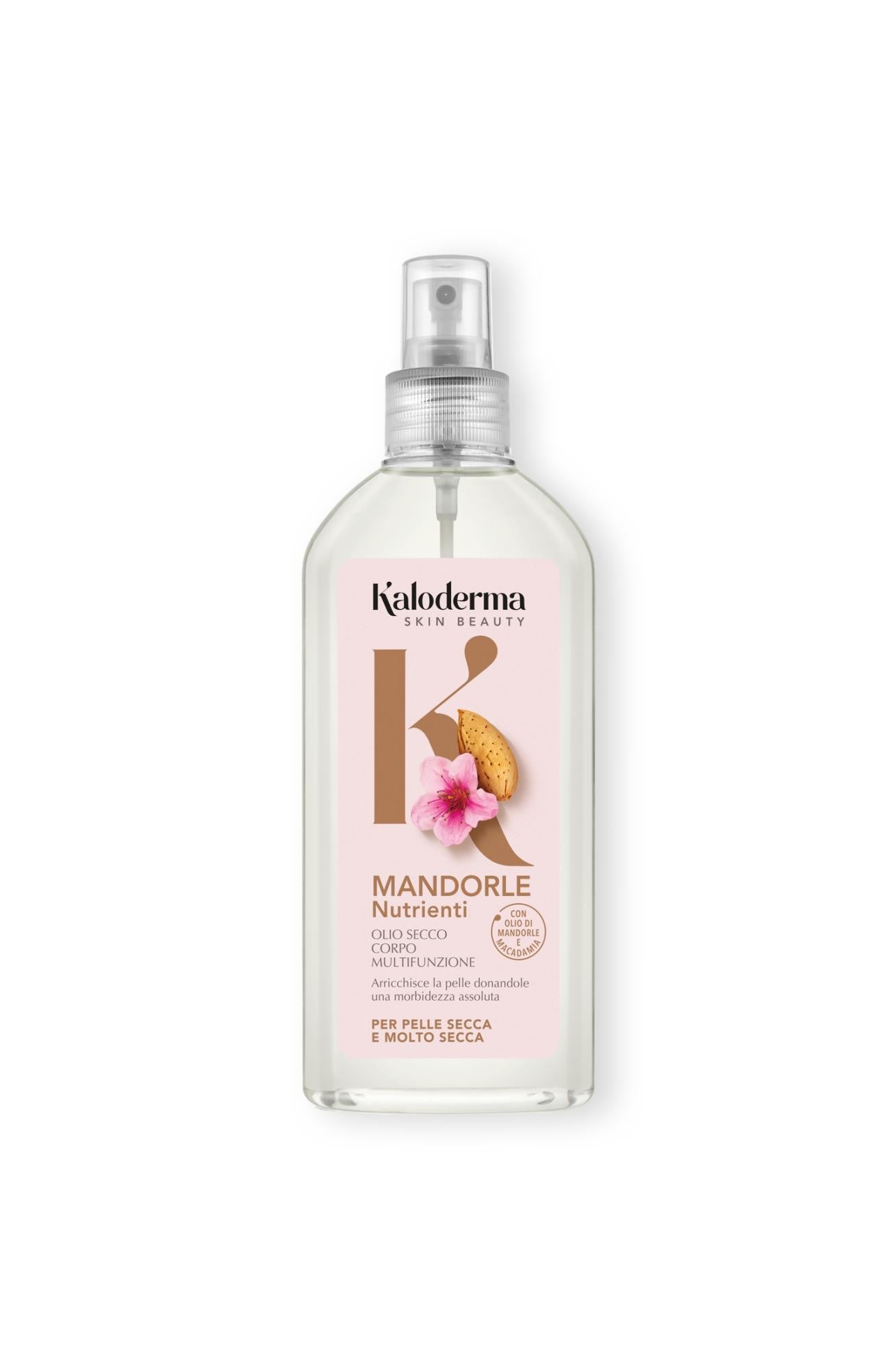 Kaloderma Olio Secco Corpo Mandorle Nutrienti – Idratazione e Nutrimento Profondo
