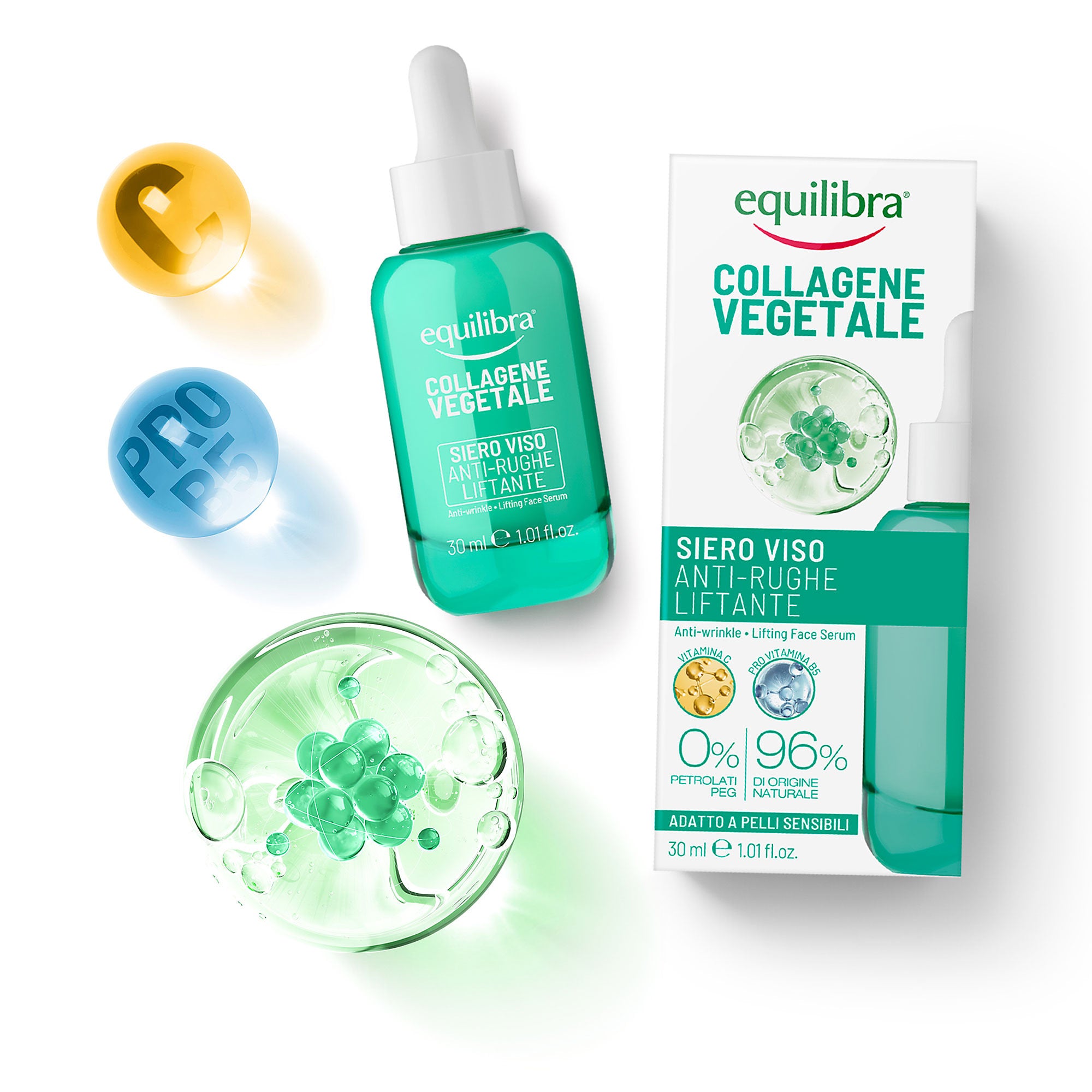 Equilibra – Collagene Vegetale | Siero Viso Anti-Rughe Liftante