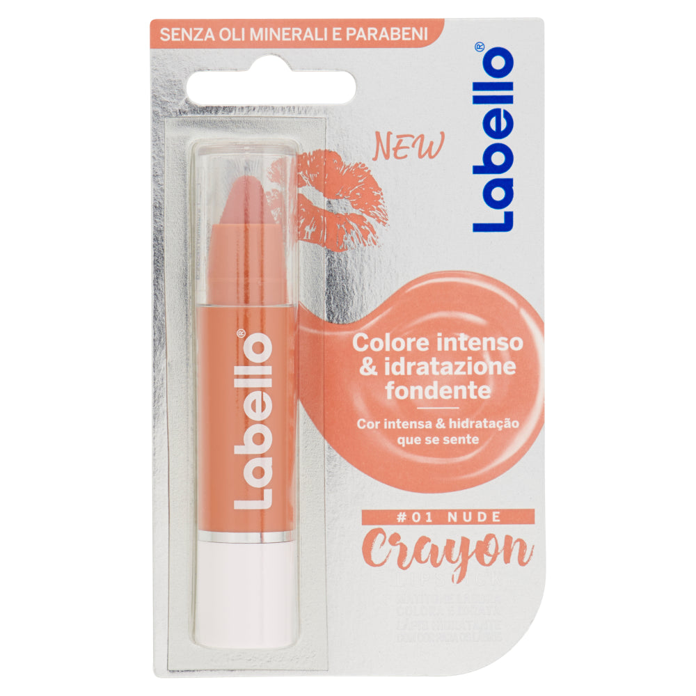 💋 Labello Crayon #01 Nude – Colore intenso, idratazione irresistibile