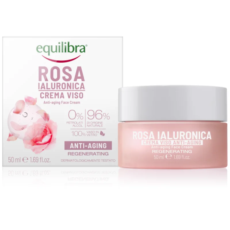 Equilibra Rosa Ialuronica – Crema Viso Anti-Aging Rigenerante