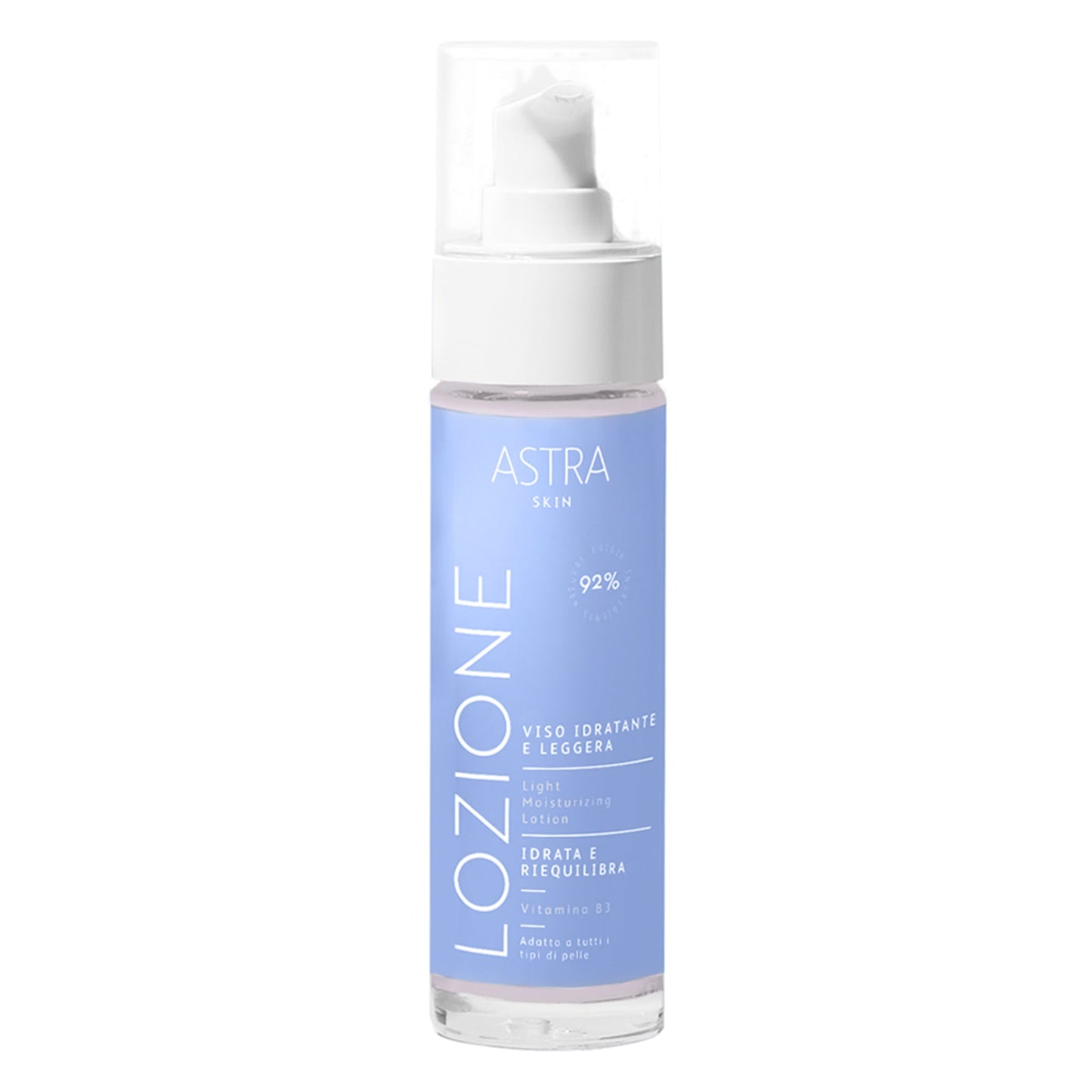 💧 ASTRA SKIN – Lozione Viso Idratante e Leggera Idrata. Riequilibra. Risplendi.