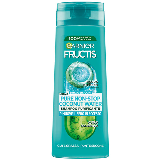 🌊 GARNIER FRUCTIS PURE NON-STOP COCONUT WATER - SHAMPOO PURIFICANTE 🌊