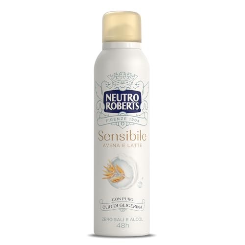🌾 Neutro Roberts Deodorante Spray Sensibile – Avena e Latte 150ml
