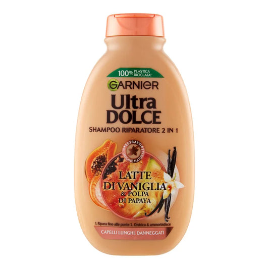 🌿 GARNIER ULTRA DOLCE SHAMPOO RIPARATORE 2 IN 1 🌿