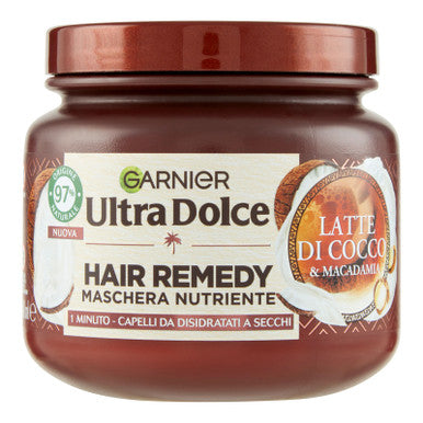 Garnier Ultra Dolce Hair Remedy - Maschera Nutriente Latte di Cocco & Macadamia