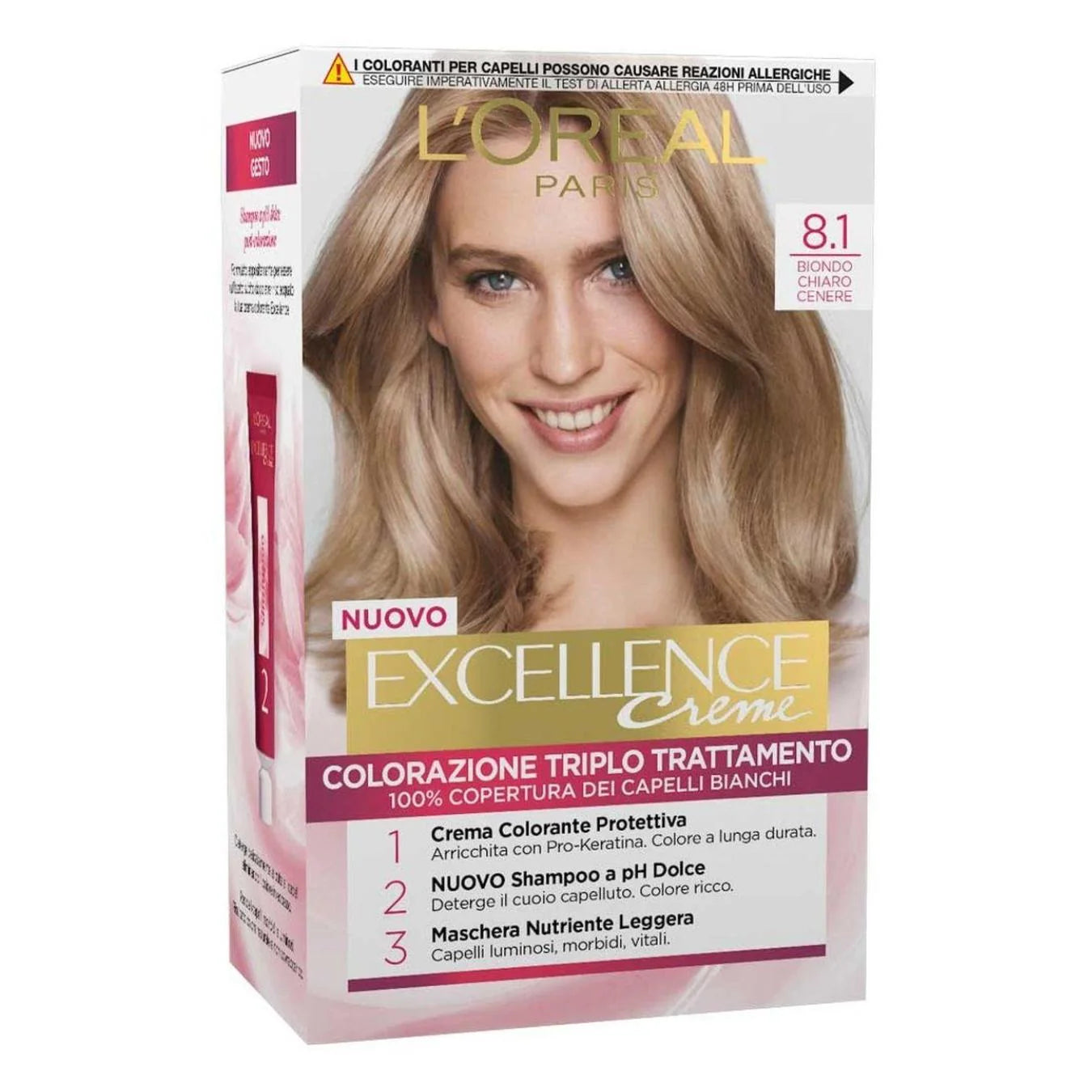 🎨 L’Oréal Excellence Creme – 8.1 Biondo Chiaro Cenere