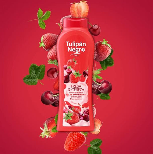 🍓Tulipán  Negro Fresa & Cereza- Un cocktail di energia e dolcezza sulla tua pelle! 🔥