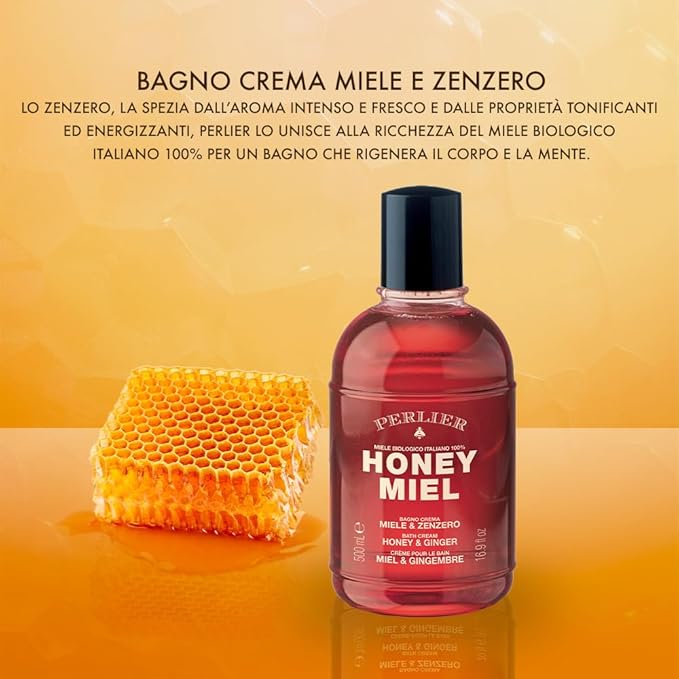 Perlier Bagno Crema Miele & Zenzero - 500 ml
