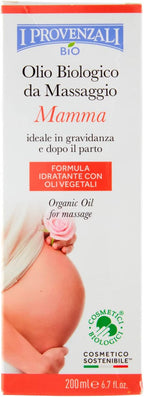 🤰 I Provenzali Bio – Olio Biologico da Massaggio Mamma (200ml)